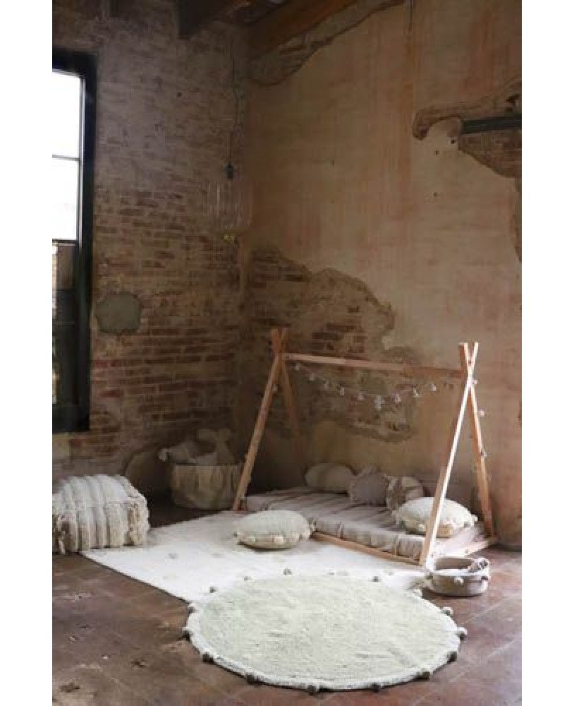 Hippy Dots Natural Washable Rug