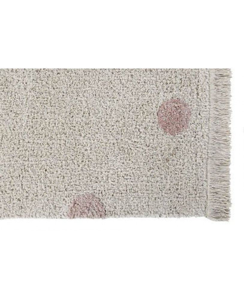 Hippy Dots Natural Washable Rug
