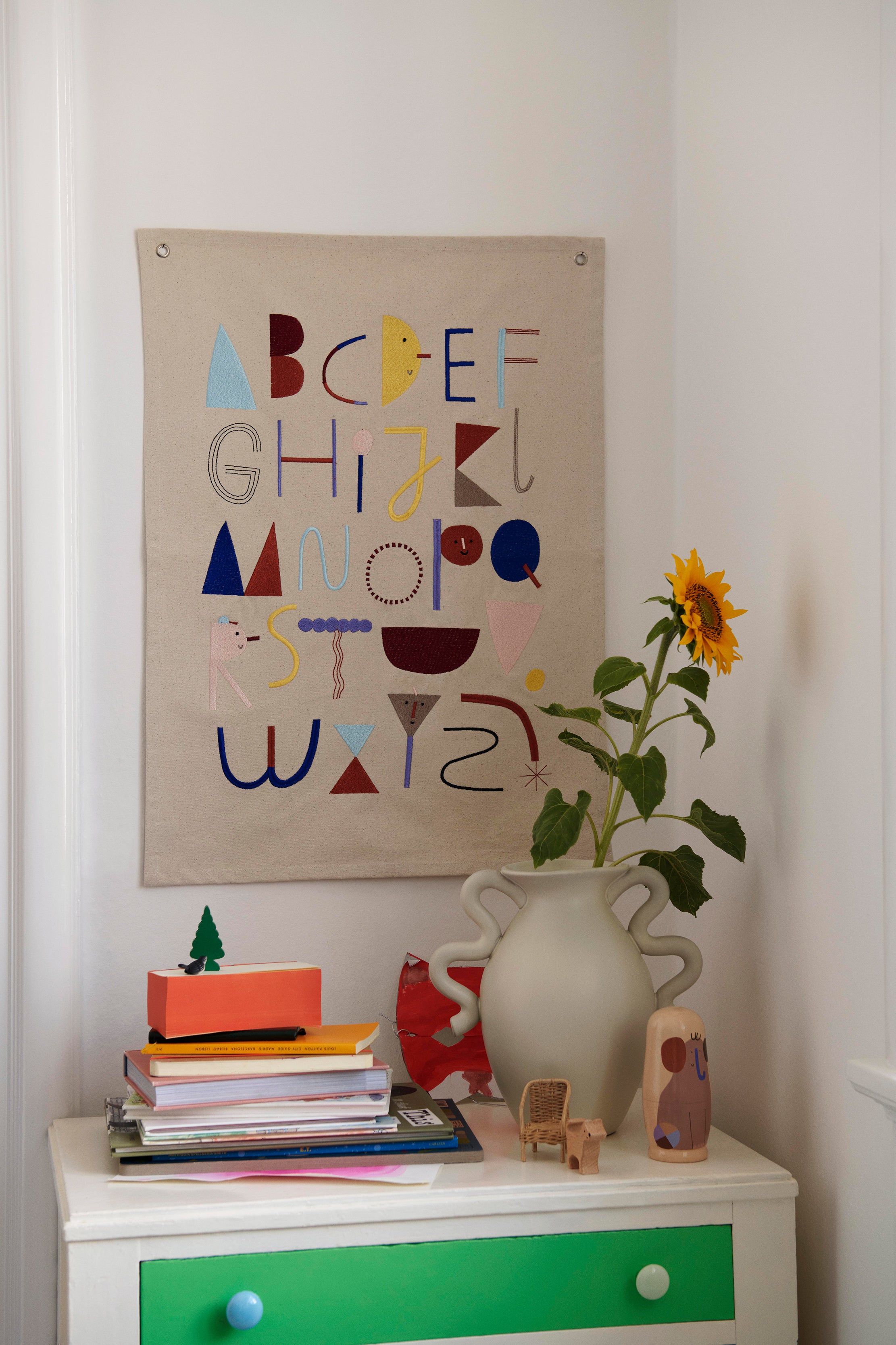 Alphabet Textile Poster
