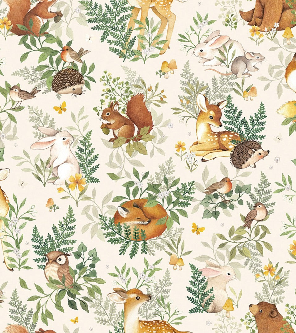 Papel de Parede Forest Animals, image size:958x1080