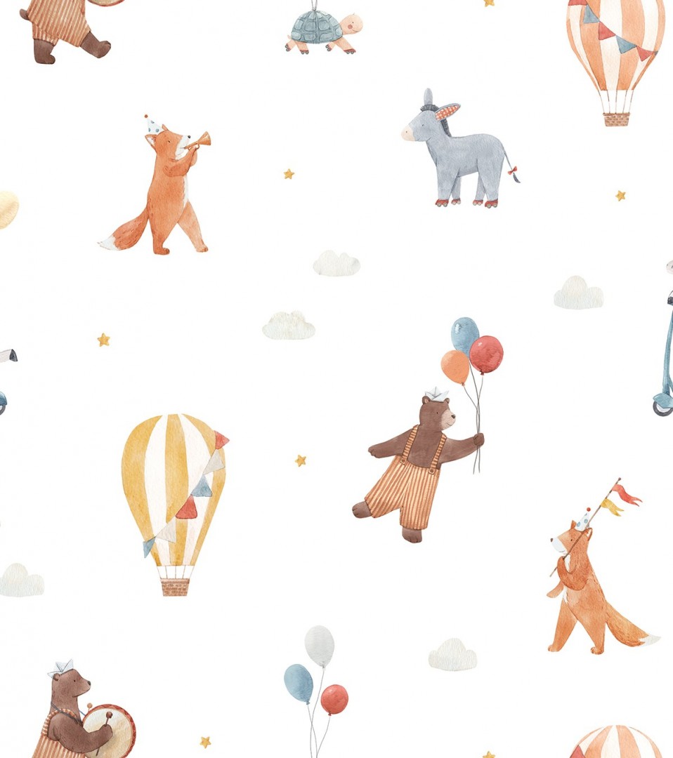 Papel de Parede Animals and Balloons