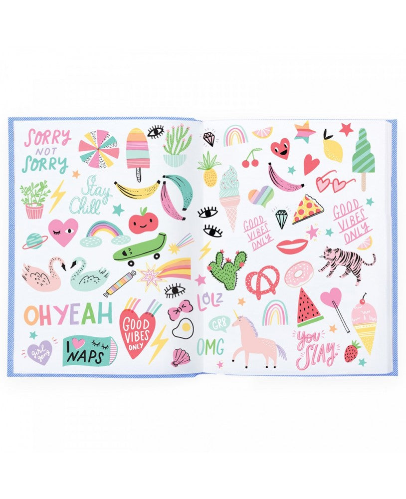 Caderno de Linho A5, Good Vibes Only - Maria do Mar
