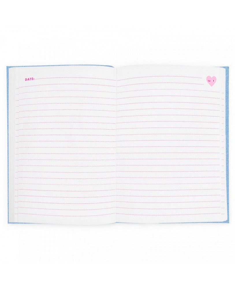 Caderno de Linho A5, Good Vibes Only - Maria do Mar