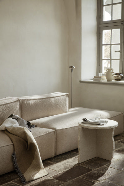Mineral Marble Table, Bianco Curia
