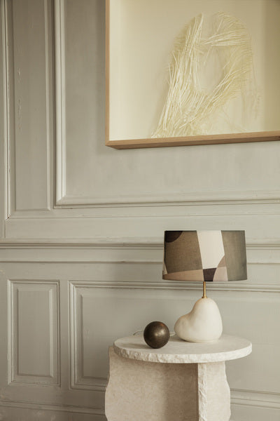 Mineral Marble Table, Bianco Curia