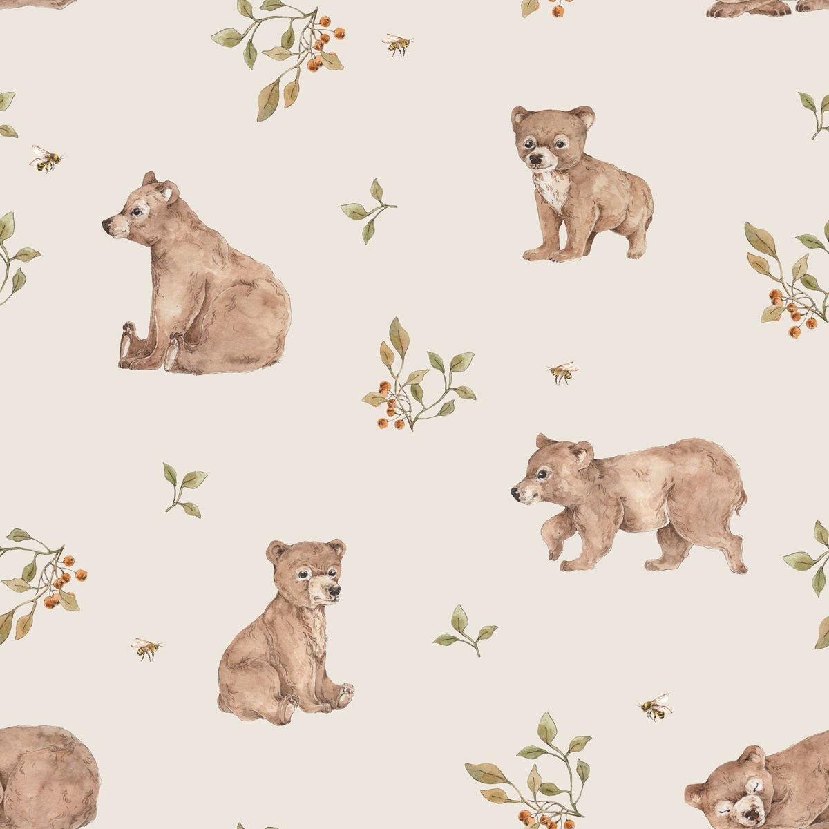 Papel de Parede Little Bears