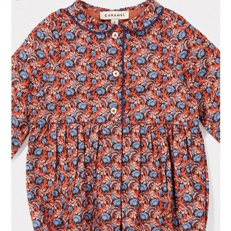 Thalia Long Sleeve Jumpsuit, Plume Poppy Liberty