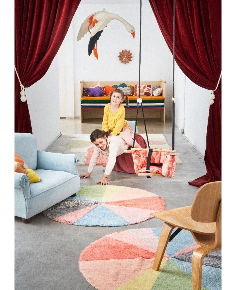 Wool Washable Mat, Pie Chart