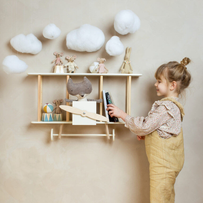 Airplane Shelf, White