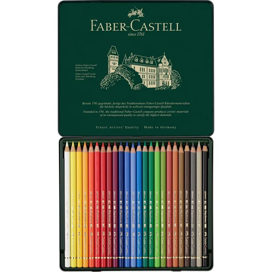 Estojo de Metal Lápis de Cor Polychromos Faber Castell