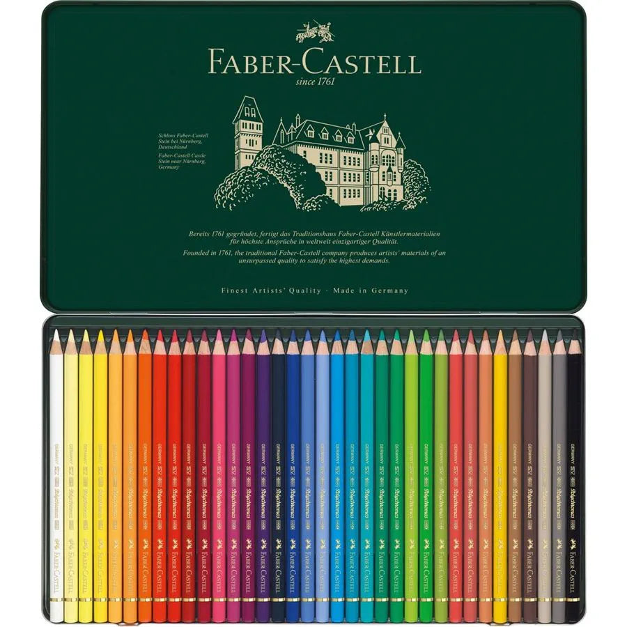 Estojo de Metal Lápis de Cor Polychromos Faber Castell