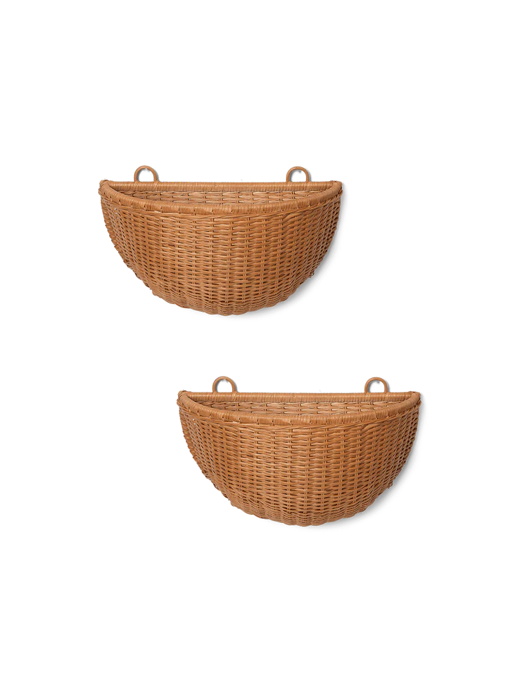 Bolsa de parede em Rattan, Set of 2