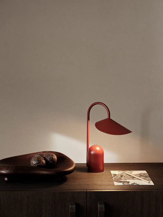 Arum Portable Lamp, Oxide Red
