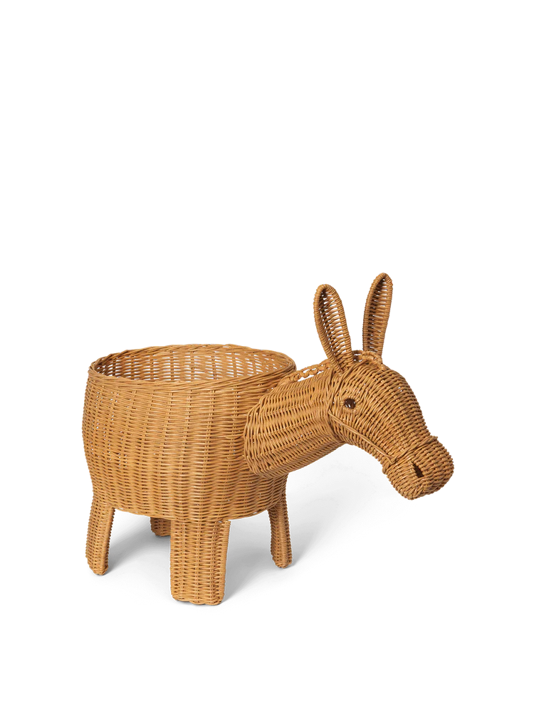 Cesta Burro em Rattan