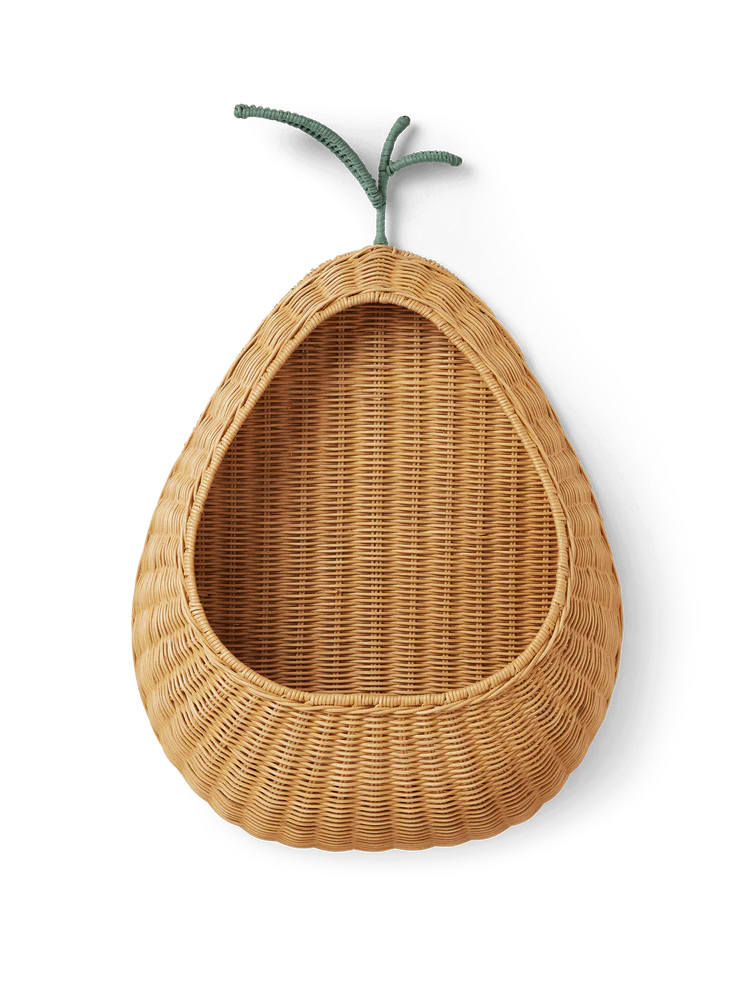 Rattan Wall Bag, Pear