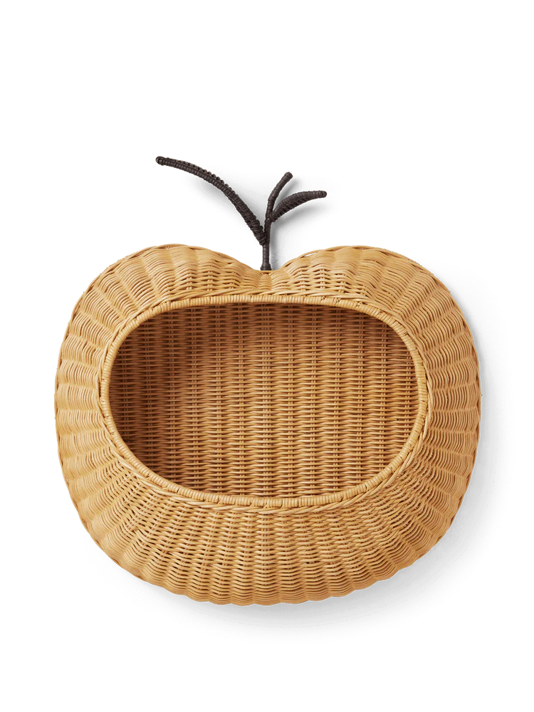 Rattan Wall Bag, Apple