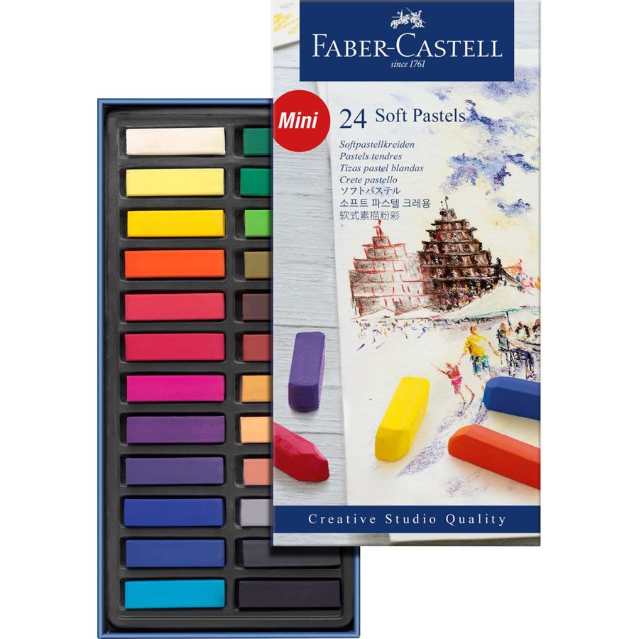 Estojo de Pastéis flexíveis Mini Faber Castell Multicolor