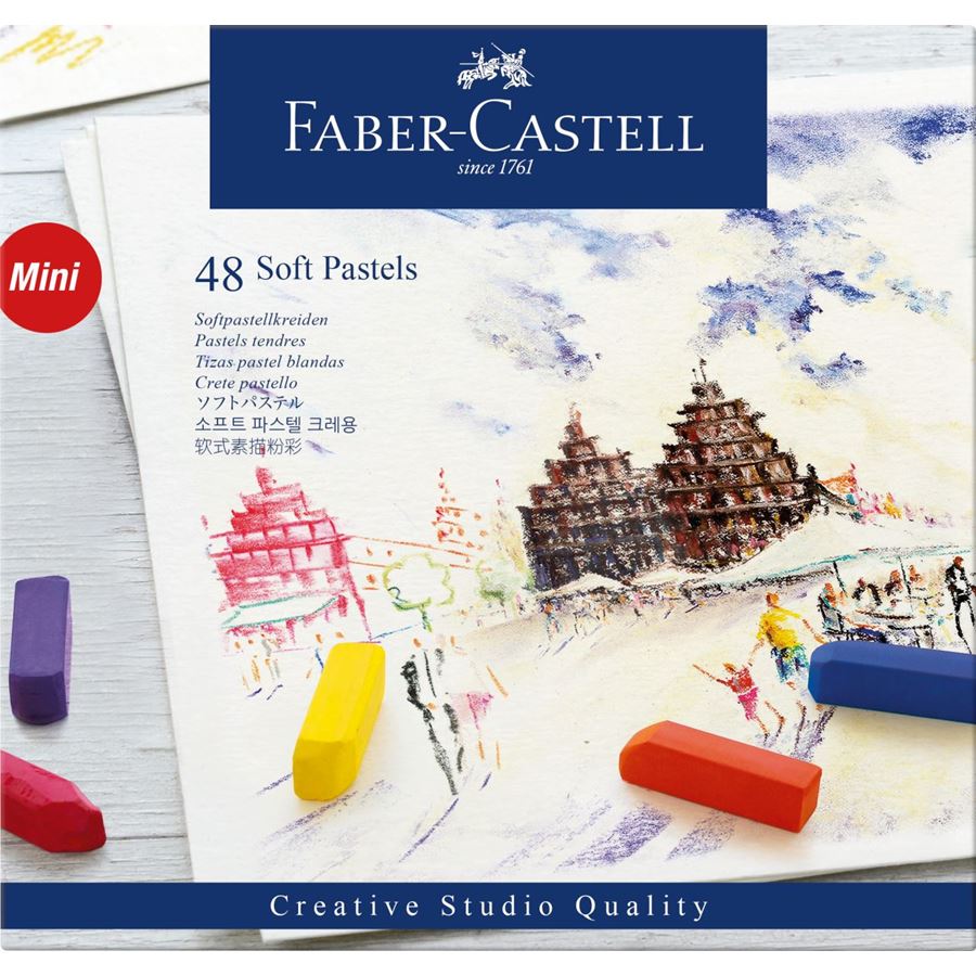 Estojo de Pastéis flexíveis Mini Faber Castell Multicolor