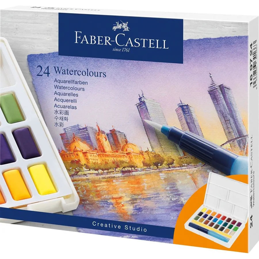 Estojo de Aguarelas Pastilha, Faber- Castell