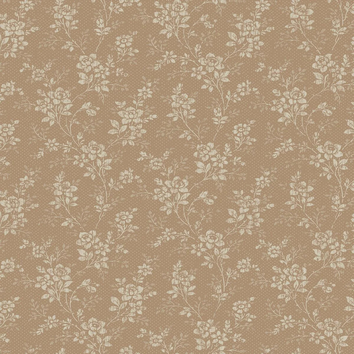 Papel de Parede Hip Rose, Terracota