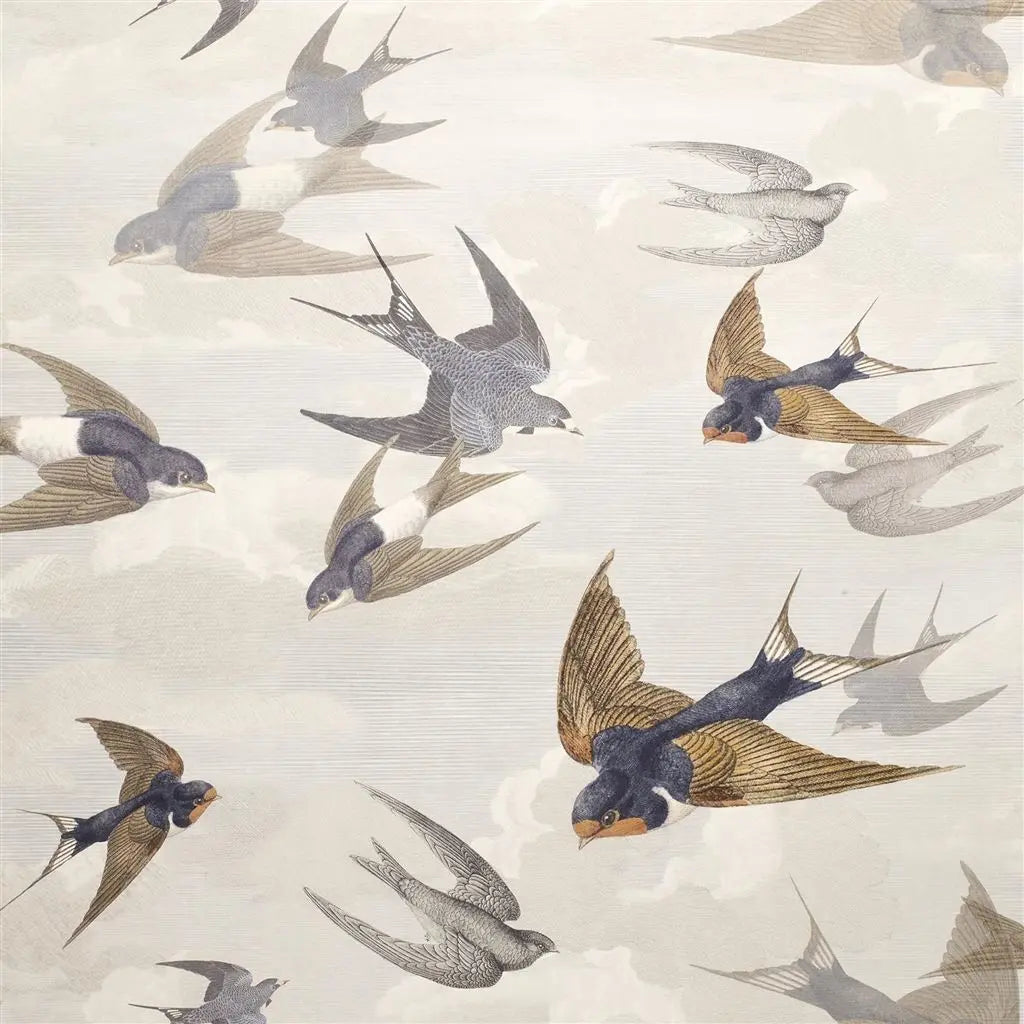 Chimney Swallows Wallpaper