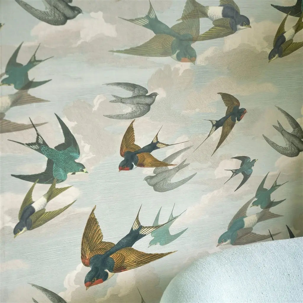 Papel de Parede Chimney Swallows