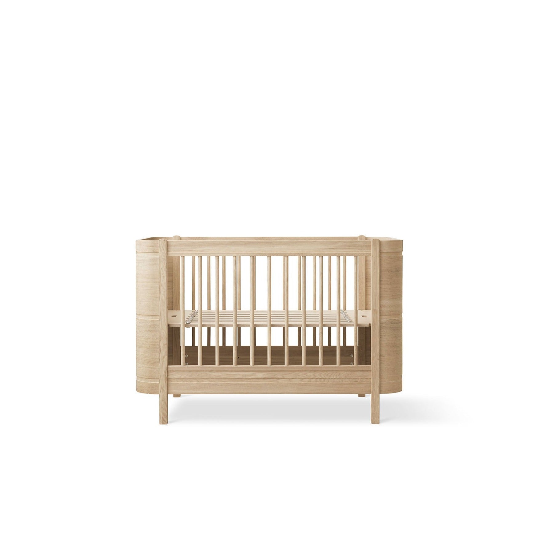 Wood Mini+ Railing Bed, Oak (Excludes kit for 0-9 years)
