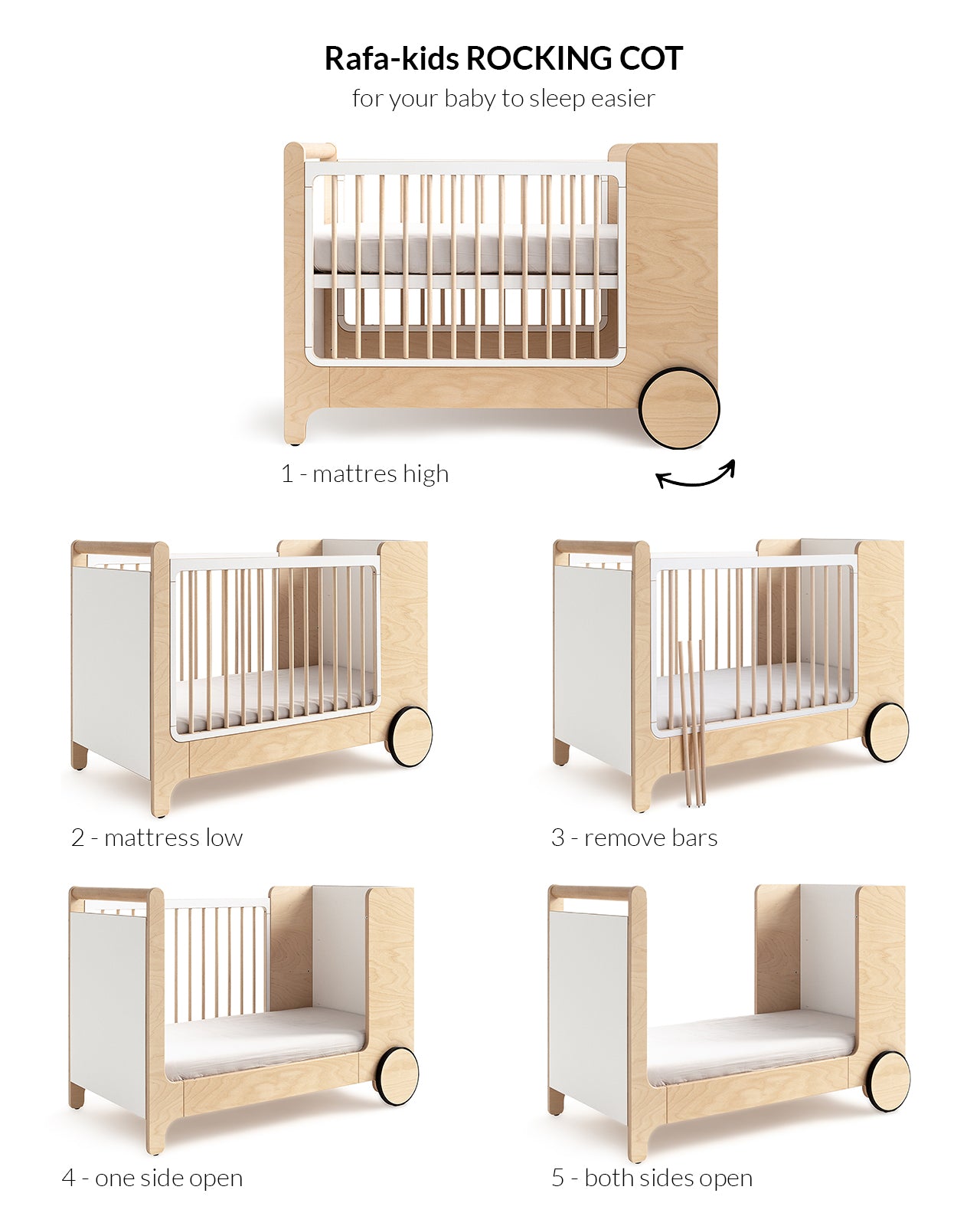 Rocking baby bed online