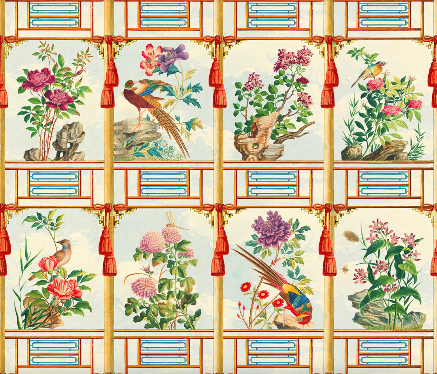 Papel de Parede Flowering Wall