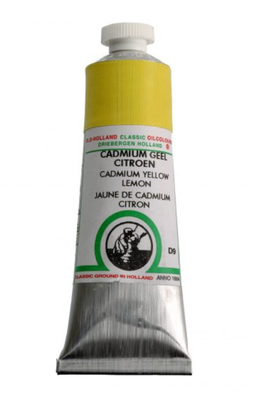 Tinta de Óleo Cadmium Yellow Lemon Deep, serie D, n 009 Old Holland