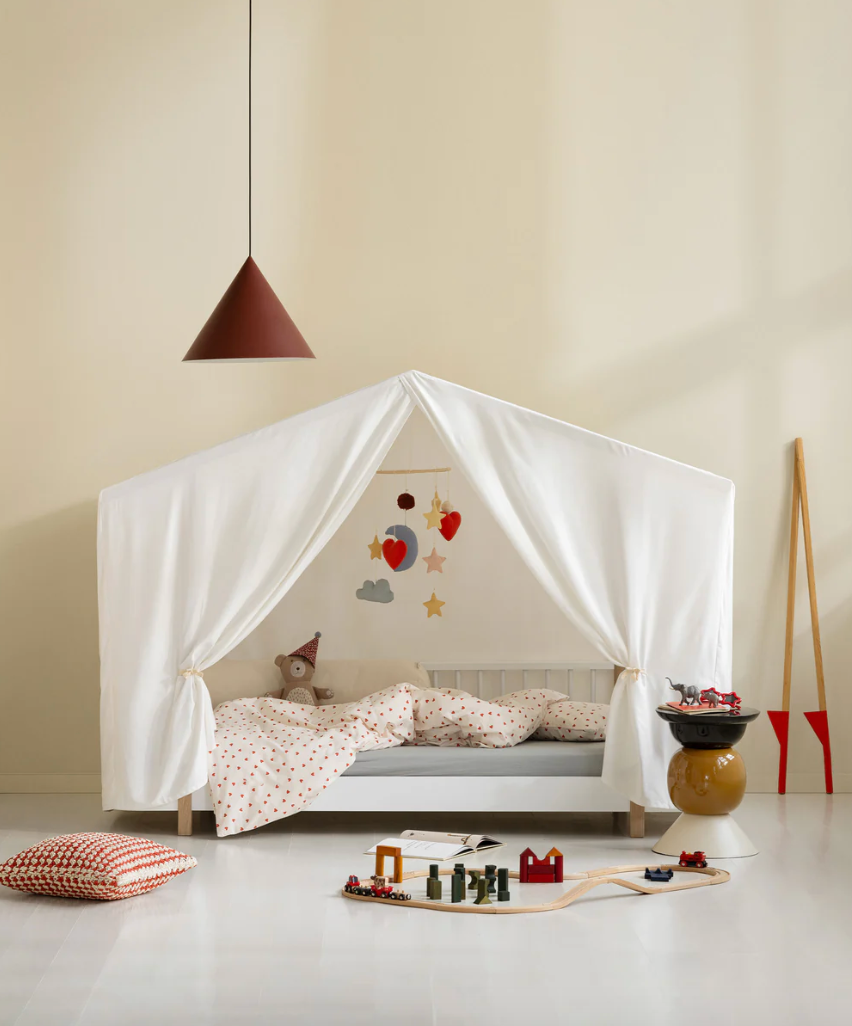Wood Original house bed, white/oak correct