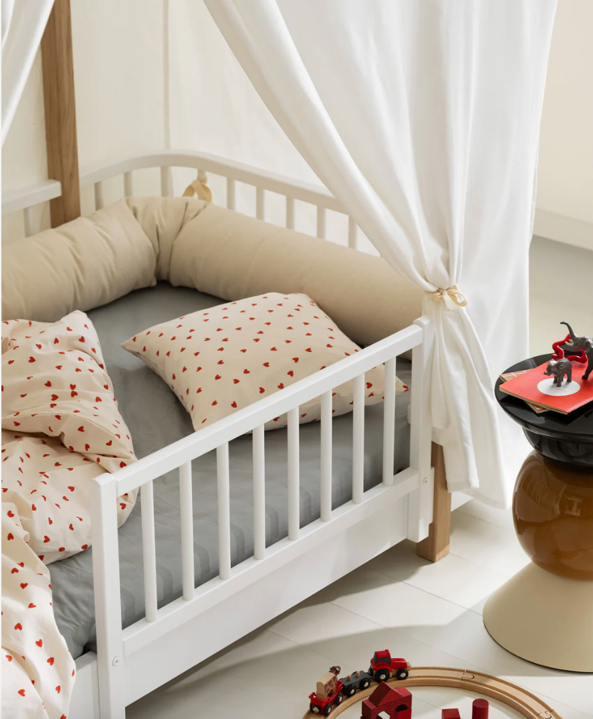 Wood Original house bed, white/oak correct