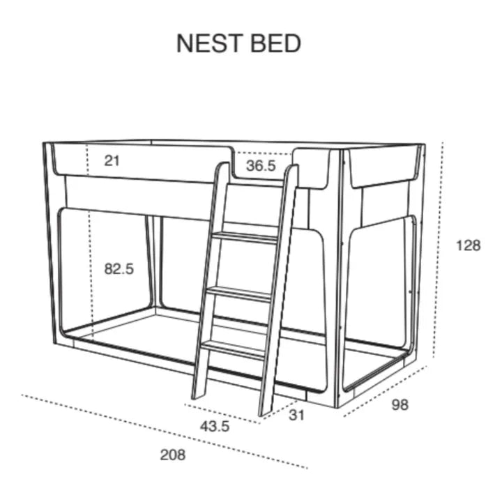 Perch Nest Bed, Birch