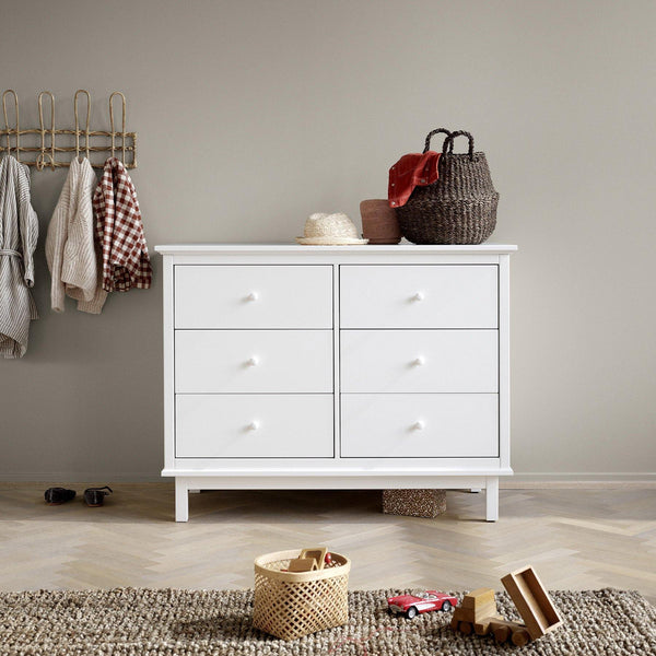 Seaside Chest of 6 Drawers, White