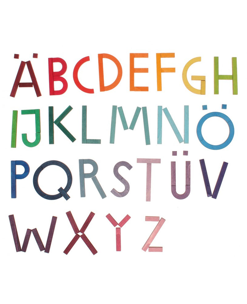 Letras do Alfabeto em Madeira
