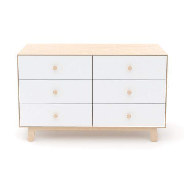 Sparrow Chest of 6 Drawers, White and Wood