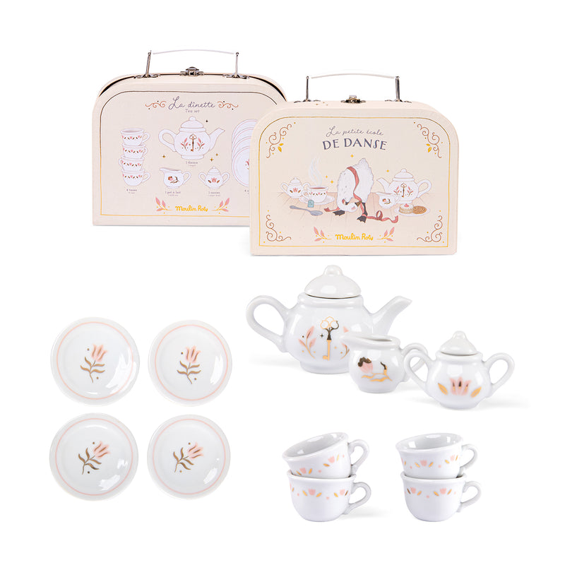 Conjunto de Chá de Porcelana Miniatura