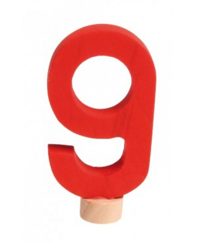 Wooden Decorative Number, 9 
