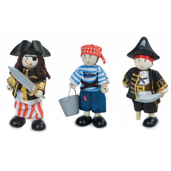Conjunto de 3 Piratas