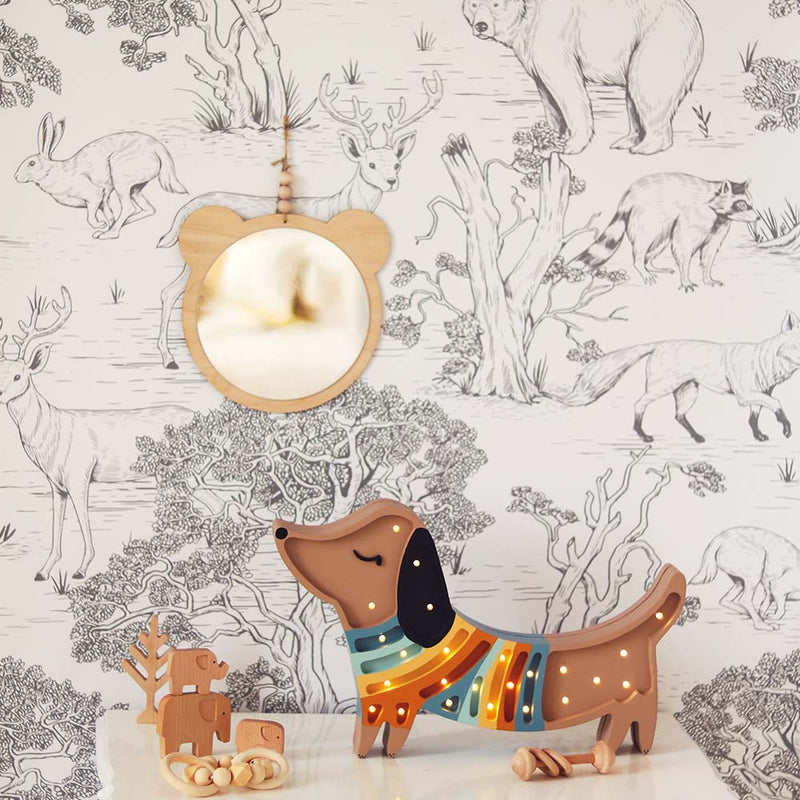Papel de Parede Animals White