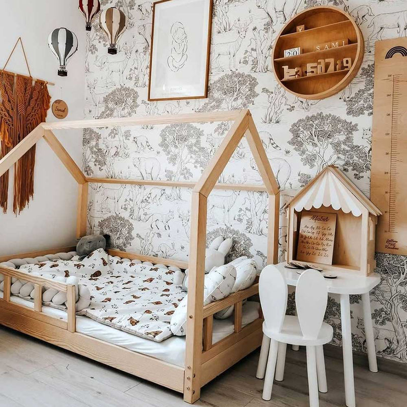 Papel de Parede Animals White