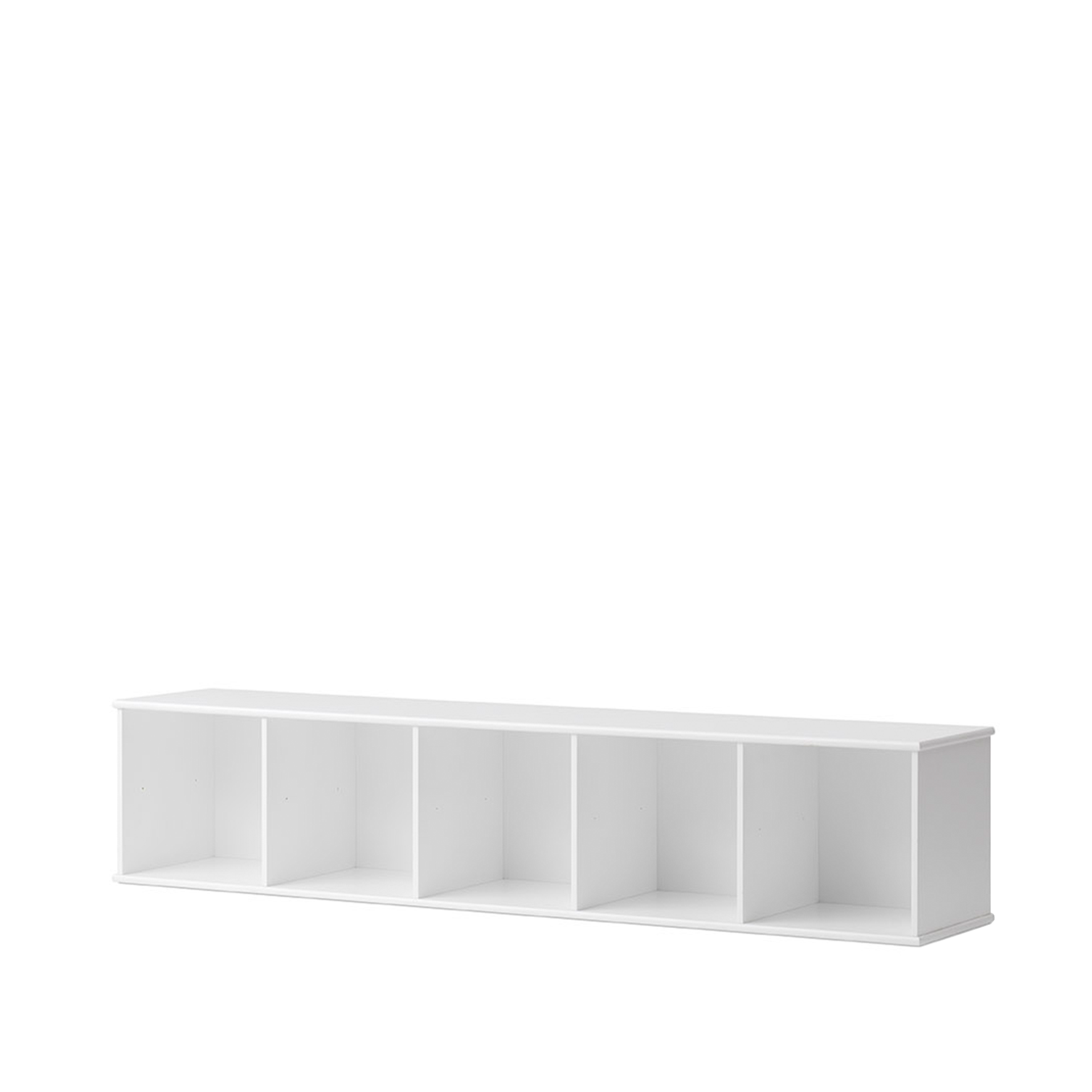 Horizontal Wood Bookcase with Base