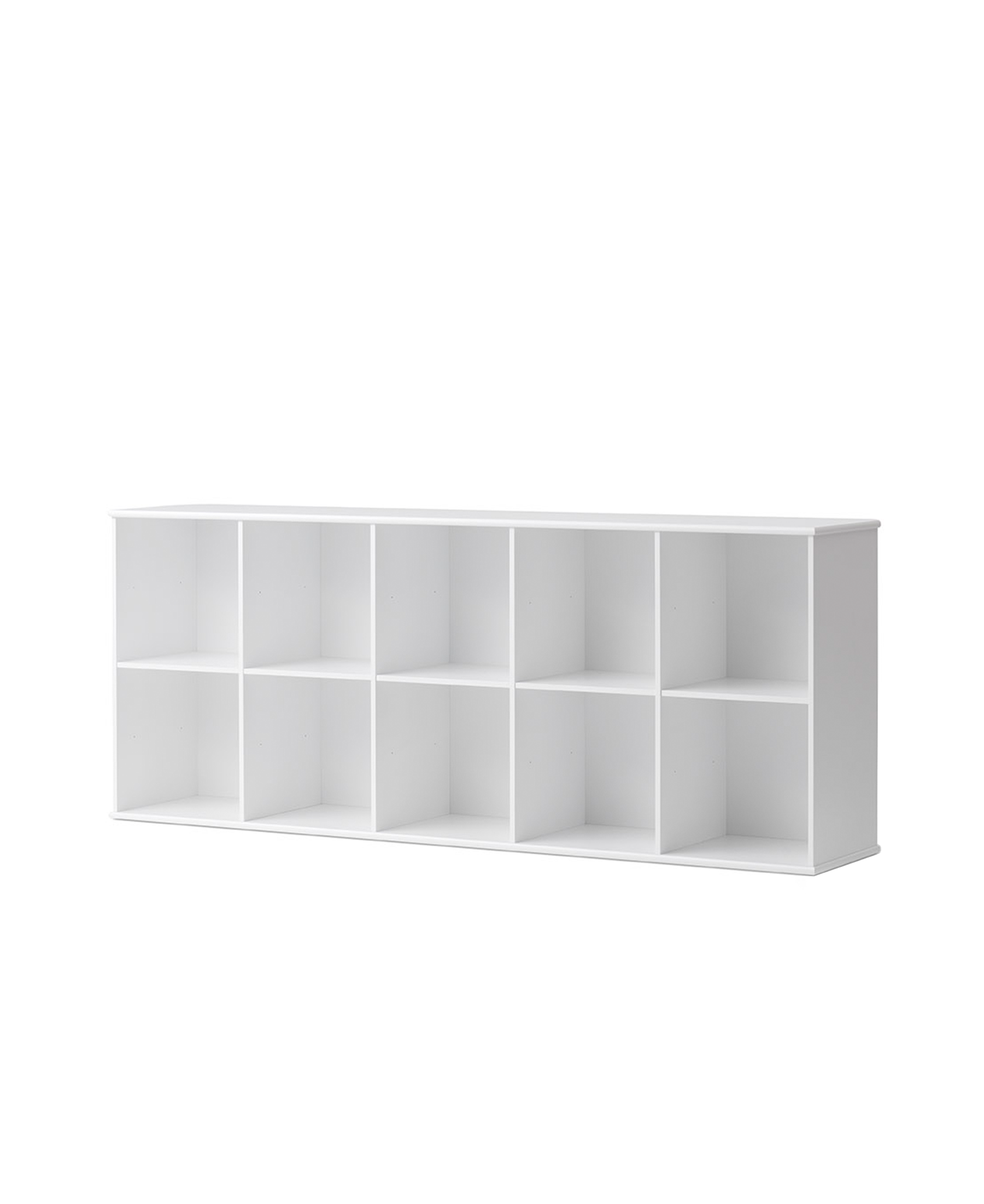 Horizontal Wood Bookcase Without Base
