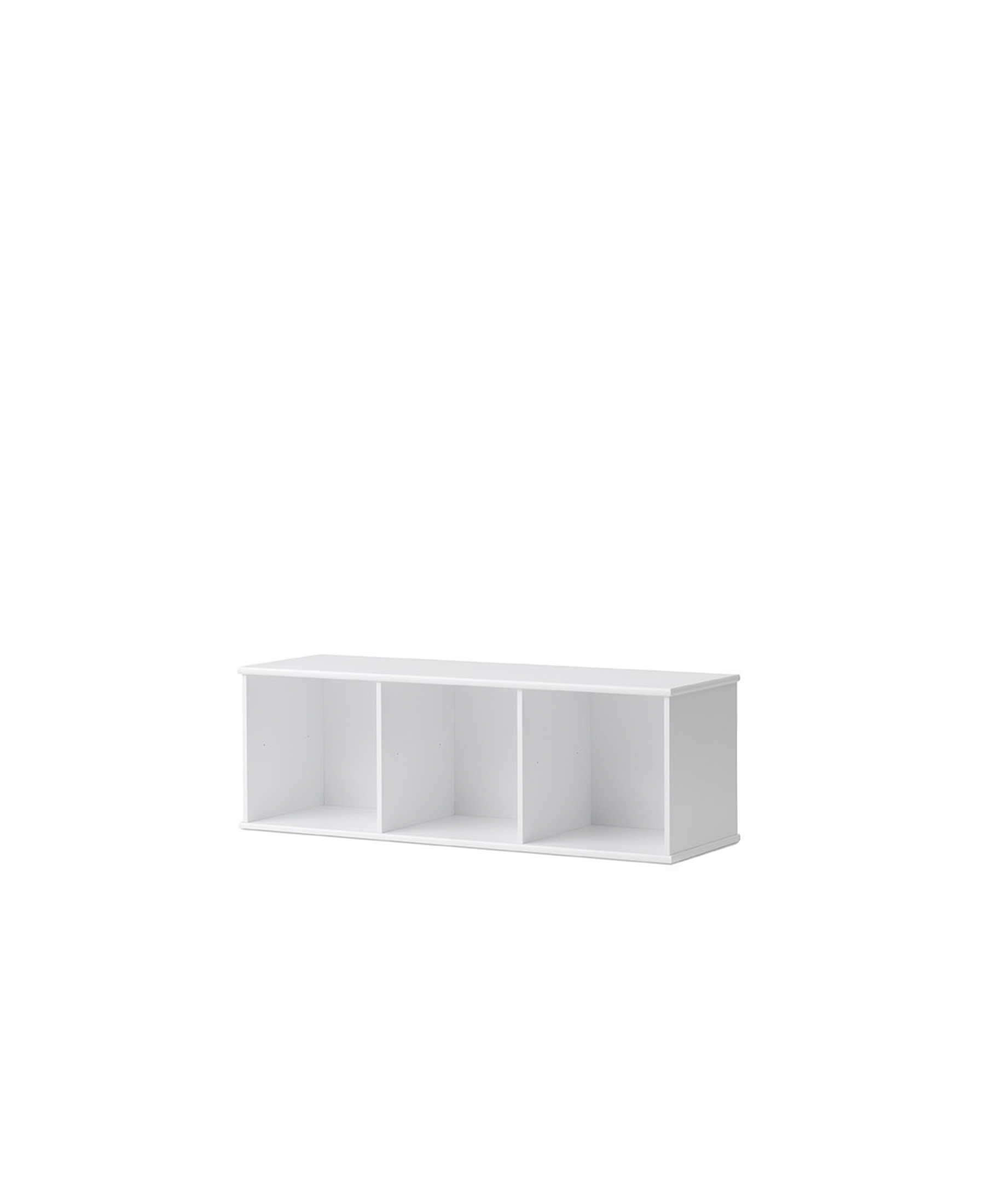 Horizontal Wood Bookcase Without Base