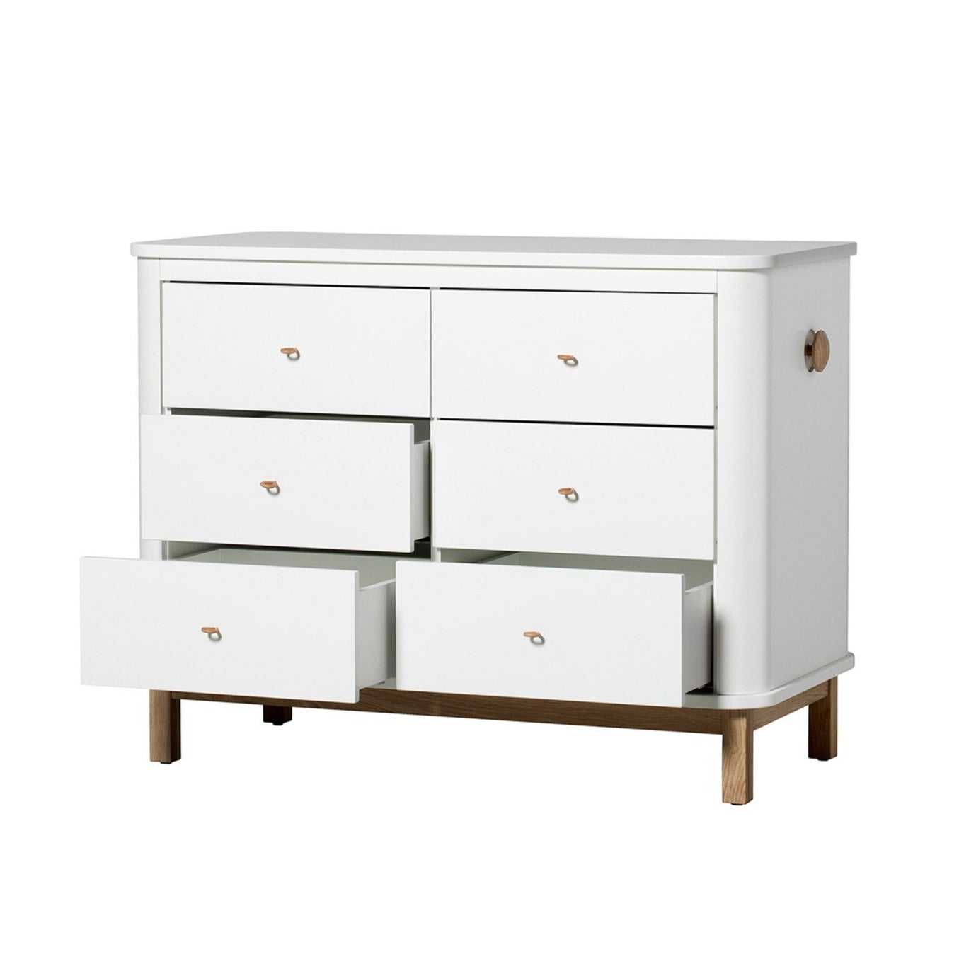 Wood Chest of 6 Drawers