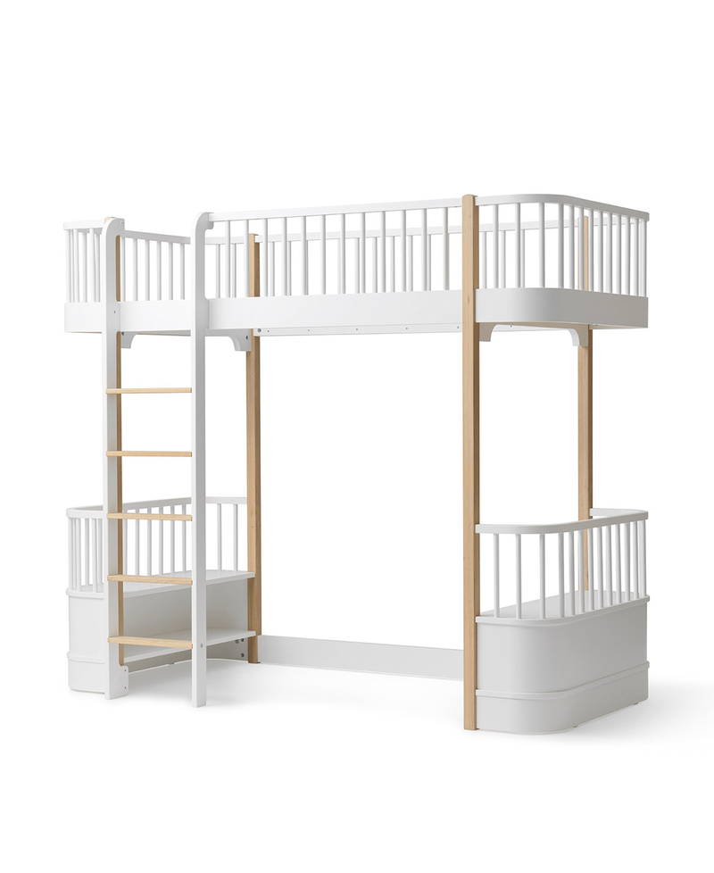 Cama Loft Wood, Branco e Madeira - Maria do Mar 