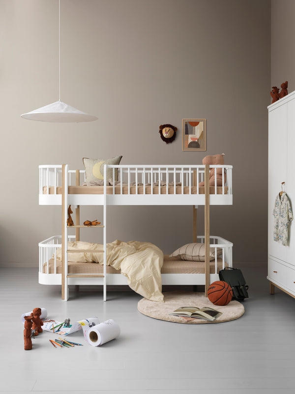 Bunk Bed Wood, White and Wood
