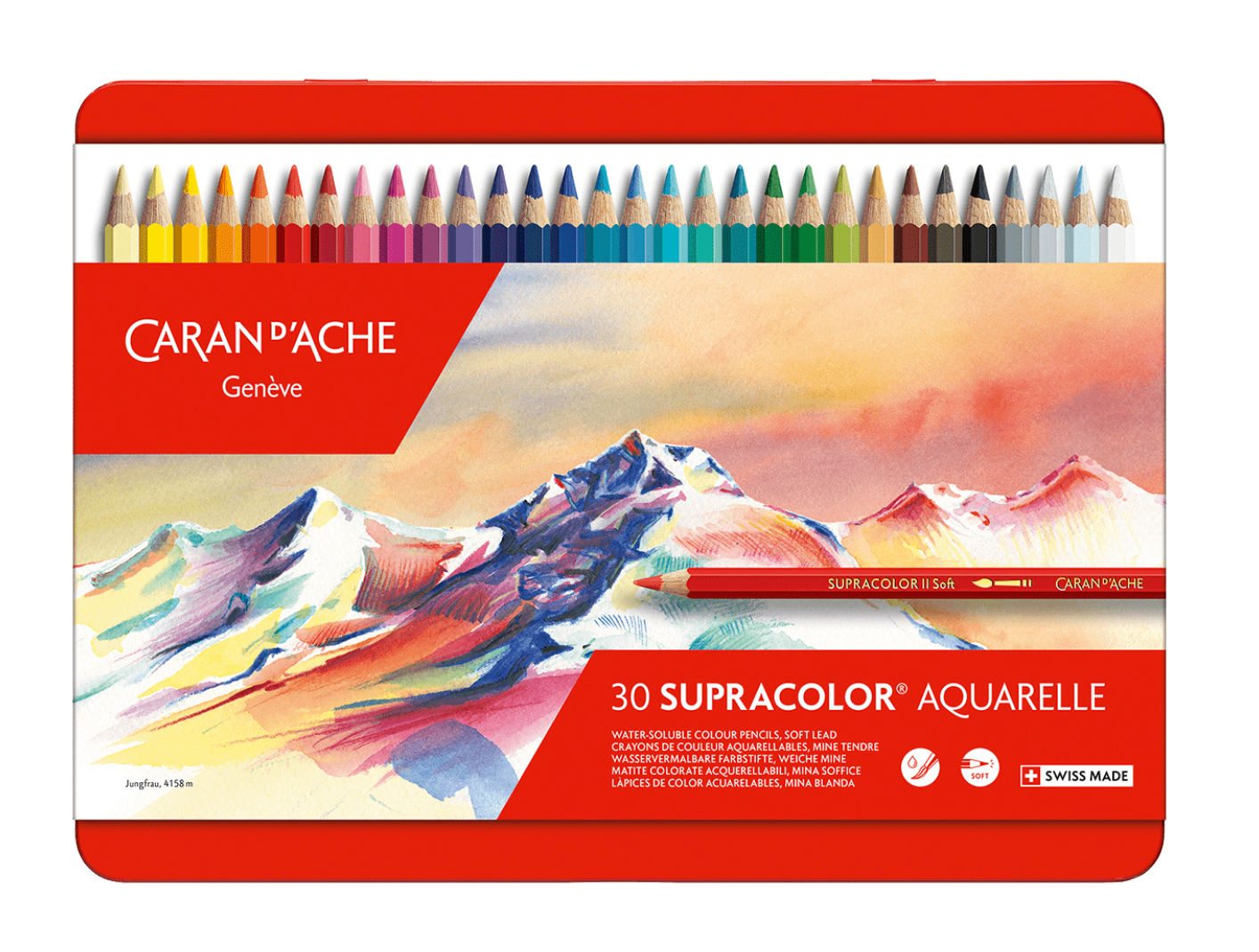 Supracolor Aquarelle Color Pencils, 30 Colors