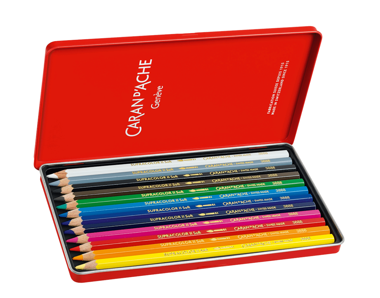 Supracolor Aquarelle Color Pencils, 12 Colors