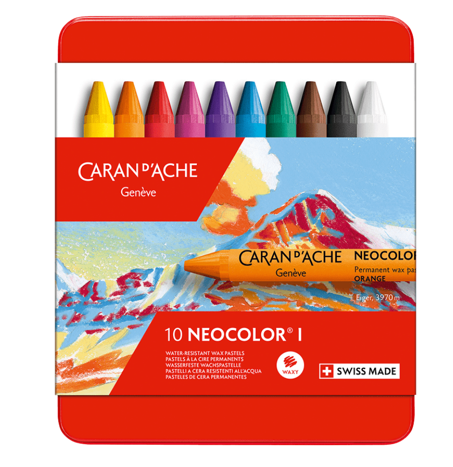 Neocolor Wax Pencil I, 10 Colors